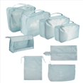 thumbnail image 2 of 8 Piezas Surtido de Bolsas de Almacenamiento de Viaje Bolsas de Almacenamiento de Equipaje de Capacidad para Empacar Ropa Cuadrada Ropa Interior CosméTicos Viajes,D, 2 of 5