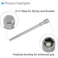 Nut Setter Driver, 10mm Socket 1/4" Hex Shank, CRV