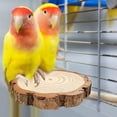 thumbnail image 3 of FRCOLOR Stand Board Wood Birds Springboard for Pet Birds Use High Quality Synthetic Material Assorted Color 2Pcs,3.94"X3.94"X0.59", 3 of 4