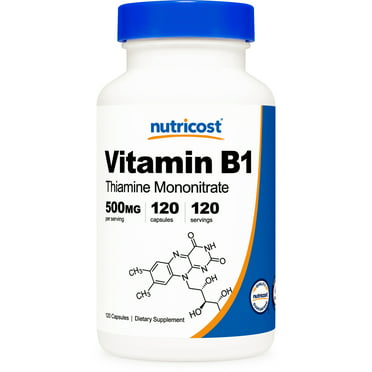 De kerk Intens Reden Solgar Vitamin B1 Thiamin 500 mg - 100 Tablets - Walmart.com