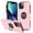 Pink, variant on For iPhone 17 Case With Invisible Magnetic 360 ° Rotating O-Ring Stand Shockproof Phone Case,Blue,For iPhone 17