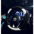 thumbnail image 3 of Steering Wheel Cover Non-Slip Grip Autumn Winter Cover 38 cm - White, 3 of 3