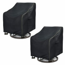 QHUDLV Patio Chair Covers, 2 Pack Outdoor Swivel Lounge Chair Waterproof