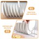 thumbnail image 3 of unbranded 2Ud Soporte De Almacenaje De Platos Para Cocina En Acero Inoxidable Con Práctico, 3 of 8