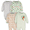 Gloaming Green, variant on Baby Boy or Girl Gender Neutral Sleep 'n Play Footed Pajamas, 4-Pack