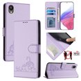 thumbnail image 2 of Samsung Galaxy A04 Core Case ,Cat PU Leather Crossbody Lanyard Strap RFID Magnetic Wallet Compatible with Samsung Galaxy A04 Core Cover, 2 of 5