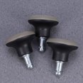 thumbnail image 2 of Qiysamall 5Pcs PU Chair Bell Glides Replacement Carpet Chair Casters OOffice Chair or Stool Swivel Caster Wheels to Fixed Stationary Castors Black, 2 of 10