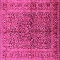 thumbnail image 1 of Ahgly Company Indoor Square Oriental Pink Industrial Area Rugs, 5' Square, 1 of 4
