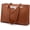 Brown, variant on Laptop Bag for Women 15.6 Inch Tote Bags Waterproof Computer Briefcase for Teacher Business Office Work Bag,Beige