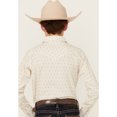 thumbnail image 4 of Cody James Boys' Mirage Geo Print Long Sleeve Snap Western Shirt - CBFA24W8-CRM   US, 4 of 4