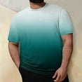 thumbnail image 4 of Jalioing Big and Tall T Shirt for Men Fashion Casual Gradient Tee Short Sleeve Crew Neck Plus Size Shirts Tops, 4 of 5