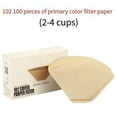 thumbnail image 4 of Cone Coffee Filters, 100 Count 1-4 Cups Unbleached V60 Disposable Coffee Filter Paper, Compatible with Conical Shaped Pour Over Coffee Dripper and Drip Coffee Maker, 4 of 8