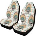 thumbnail image 1 of ABPHQTO Juego de 2 fundas de asiento de coche Vintage Sugar Skull Universal Auto Asientos delanteros Protector para coche, SUV Sedan, camión, 1 of 3