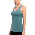 thumbnail image 4 of Attraco Workout Tank Top for Women Slim Fit Yoga Top Open Back Gym Muscle Shirts, 4 of 6