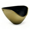 thumbnail image 6 of Gold/Black Decorative Aluminum Metal Flower Bowl Home Decor 12 in x 8 in x 6.5 in, by 90210 Kitchen and Bath, 6 of 7