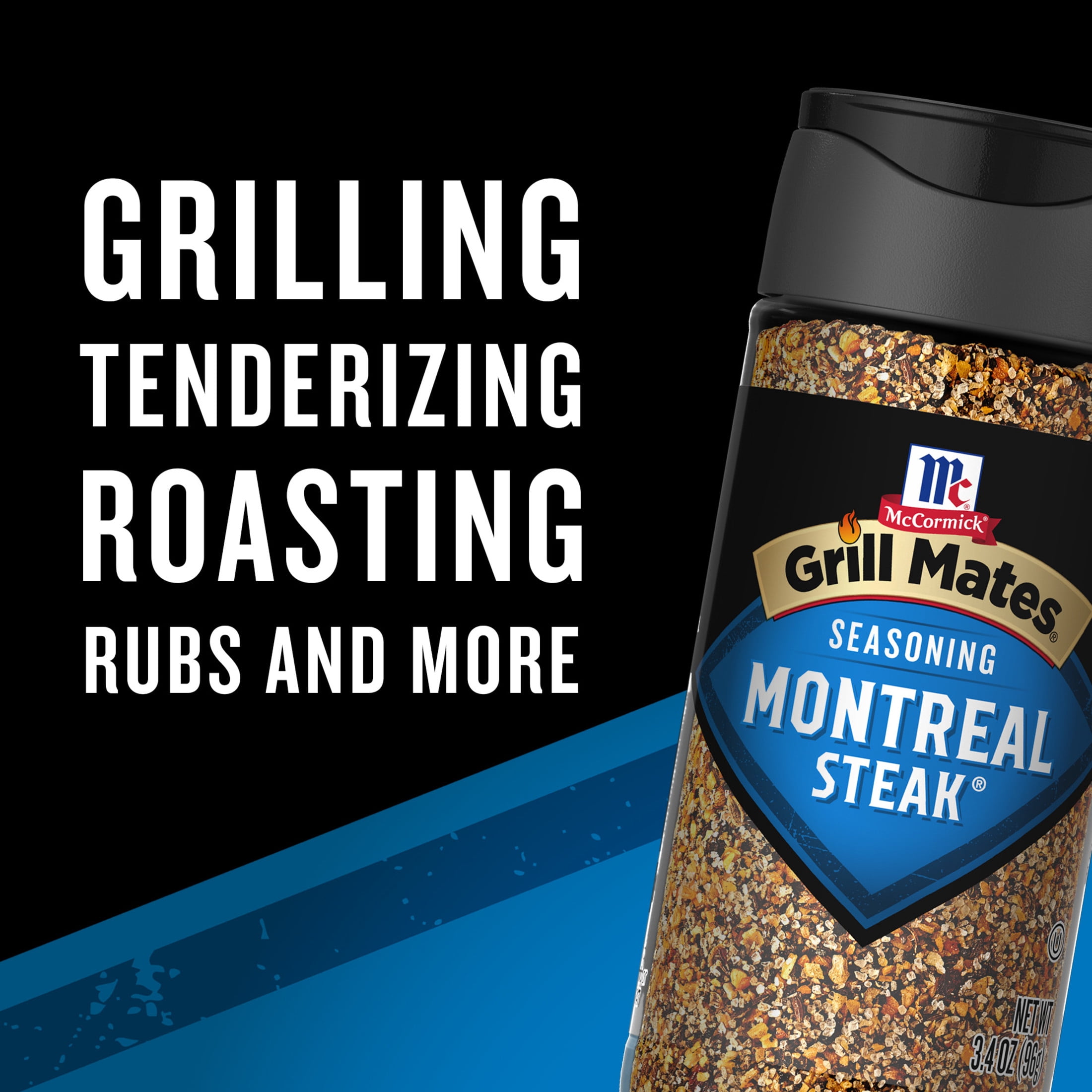 (4 pack) Grill Mates Montreal Steak Seasoning, 3.4 oz Bottle
