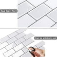thumbnail image 5 of Protector contra salpicaduras de azulejos de pared despegable y pegado para cocina y baño BRI Rojo Verde, 5 of 5