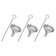 thumbnail image 4 of 3 juegos de embudos en miniatura para dispensar líquidos, embudos pequeños para botellas, embudos pequeños de acero inoxidable, embudos pequeños para líquidos, 4 of 8