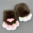 thumbnail image 2 of Jiibva Cat Claw Mittens Cartoon Plush Gloves for Halloween Carnival Party or Stage Performance, 2 of 7