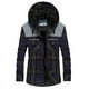 thumbnail image 1 of Camisas de franela para hombre, camisas gruesas y cálidas de algodón, chaquetas de polar a cuadros, 1 of 5