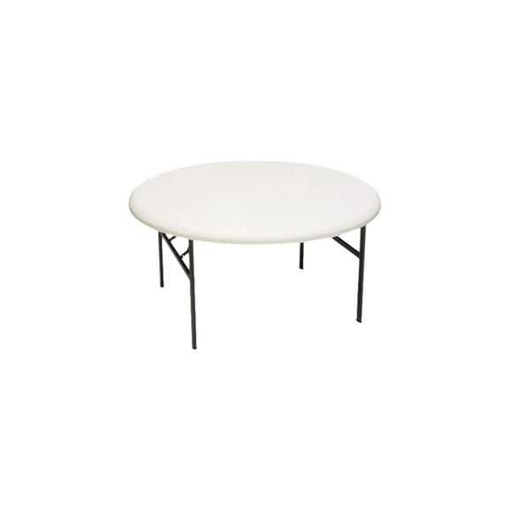Iceberg IndestrucTable TOO Folding Table, 60" Round, Platinum