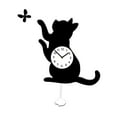 thumbnail image 4 of Wall Decoration Cat Pendulum Clock Acrylic Silent Movement for Child Bedroom Living Area, 4 of 9