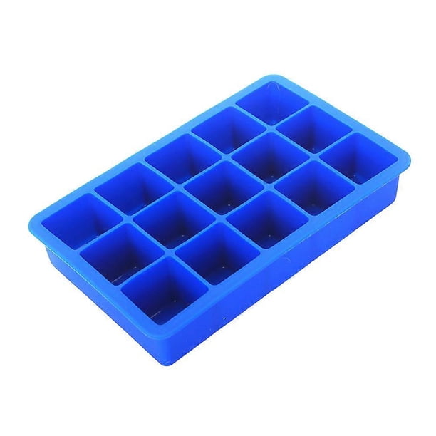 DIY Silicone Ice Cube Mould 15 Cavities For Kitchen Tool Baking Blue Ice Making 1Pcs