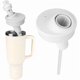 thumbnail image 1 of wonima44 Tumbler Adapter for Stanley to Cirkul Flavors Cartridges, Fits for Stanley Quencher 40oz Tumblers Lid Replacement Accessories, Flavor Cartridges Adapter for Cirkul, BPA Free Silicone, White, 1 of 1