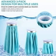 thumbnail image 2 of Ice Packs for Injuries Reusable  3 Pcs Cold/Hot Water Pack and 1 Taping for Pain Relief  Shoulder Knee  No-Leak Waterproof Light Blue Ice Bag After Surgery Recovery Therapy 6”/9”/11”, 2 of 9
