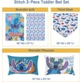 thumbnail image 2 of Disney Stitch 3-PC Toddler Bedding, Comforter, Fitted Sheet, Pillowcase, Blue, Turquoise, Toddler Child, 2 of 9
