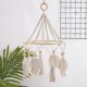 thumbnail image 5 of Home Accessories Hand-Woven Tapestry, Leaf, Tassel, Home Decoration, Children's Room, Bedroom, Hanging Decorations, Photo Props, 5 of 5