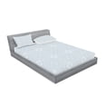 thumbnail image 2 of Ambesonne Grey Fitted Sheet & Pillow Sham Set, Retro Tribal Celtic Knot, Queen, Pale Blue Grey, 2 of 2