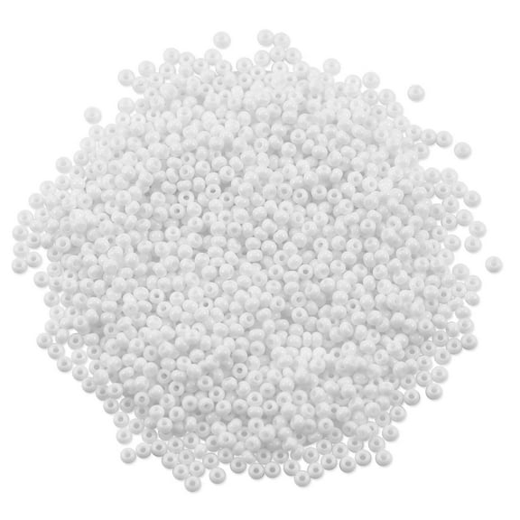 Czech Seed Bead 11/0 (2mm) Beads Opaque White Beads
