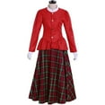 thumbnail image 4 of Victorian Yuletide Lady Women's Caroler Costume Dress, 4 of 7