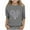 Gray, variant on Girls Valentines Shirts Cute Heart Print Glitter Sequin Tunic Shirts Kids Casual Round Neck 3/4 Length Sleeve Tee Tops 3-12 Years