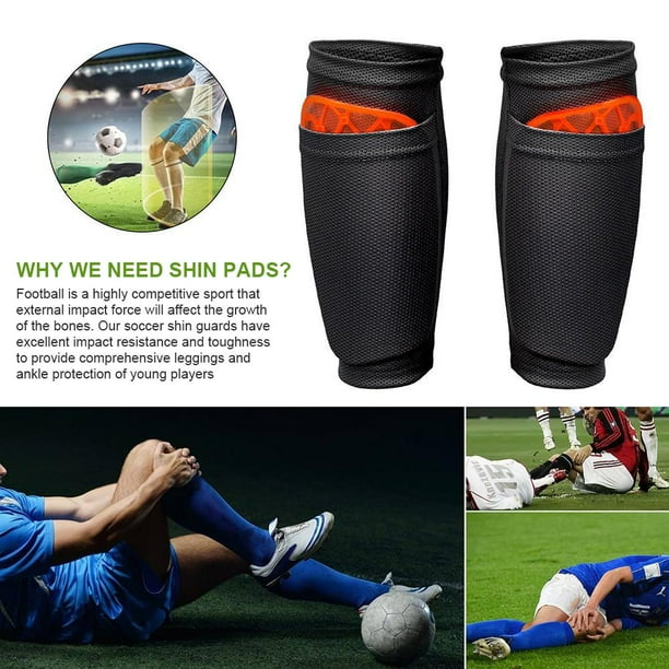 Fundas para espinilleras, 4 pares de espinilleras de fútbol, protectores de piernas para niños y adultos, diseño de última generación
