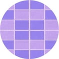 thumbnail image 1 of Ahgly Company Indoor Round Patterned Mauve Purple Area Rugs, 7' Round, 1 of 6