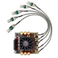 thumbnail image 1 of Placa Amplificadora de Potencia Digital -AS21P, Estéreo, 2 X 3000 W + 600 W, Subwoofer, Módulo Amplificador Bluetooth con Cable Blindado., 1 of 5