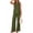 Army Green, variant on Anygrew Women's 2 Piece Matching Lounge Sets Summer Outfits Tracksuit Asymmetrical Split Tank Tops Wide Leg Pants With Pockets