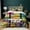 Color1, variant on 3pcs Bedding Duvet Cover Set Twin Size Cartoon The Simp-sons Duvet Cover Soft Comfortable Quilt Cover for All Season