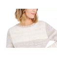 thumbnail image 2 of Style & Co Women's Chenille Space-Dyed Sweater Gray Size X-Large, 2 of 3