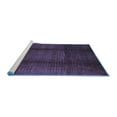 thumbnail image 2 of Ahgly Company Machine Washable Indoor Rectangle Abstract Blue Contemporary Area Rugs, 3' x 5', 2 of 4