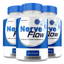Nerve Flow Capsules, NerveFlow Maximum Strength All Natural Glyco Support (3 Pack)