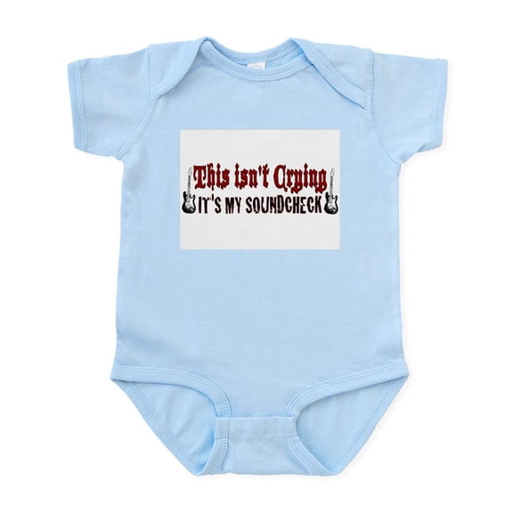 CafePress - Crying Soundcheck Infant Bodysuit - Baby Light Bodysuit, Size Newborn - 24 Months