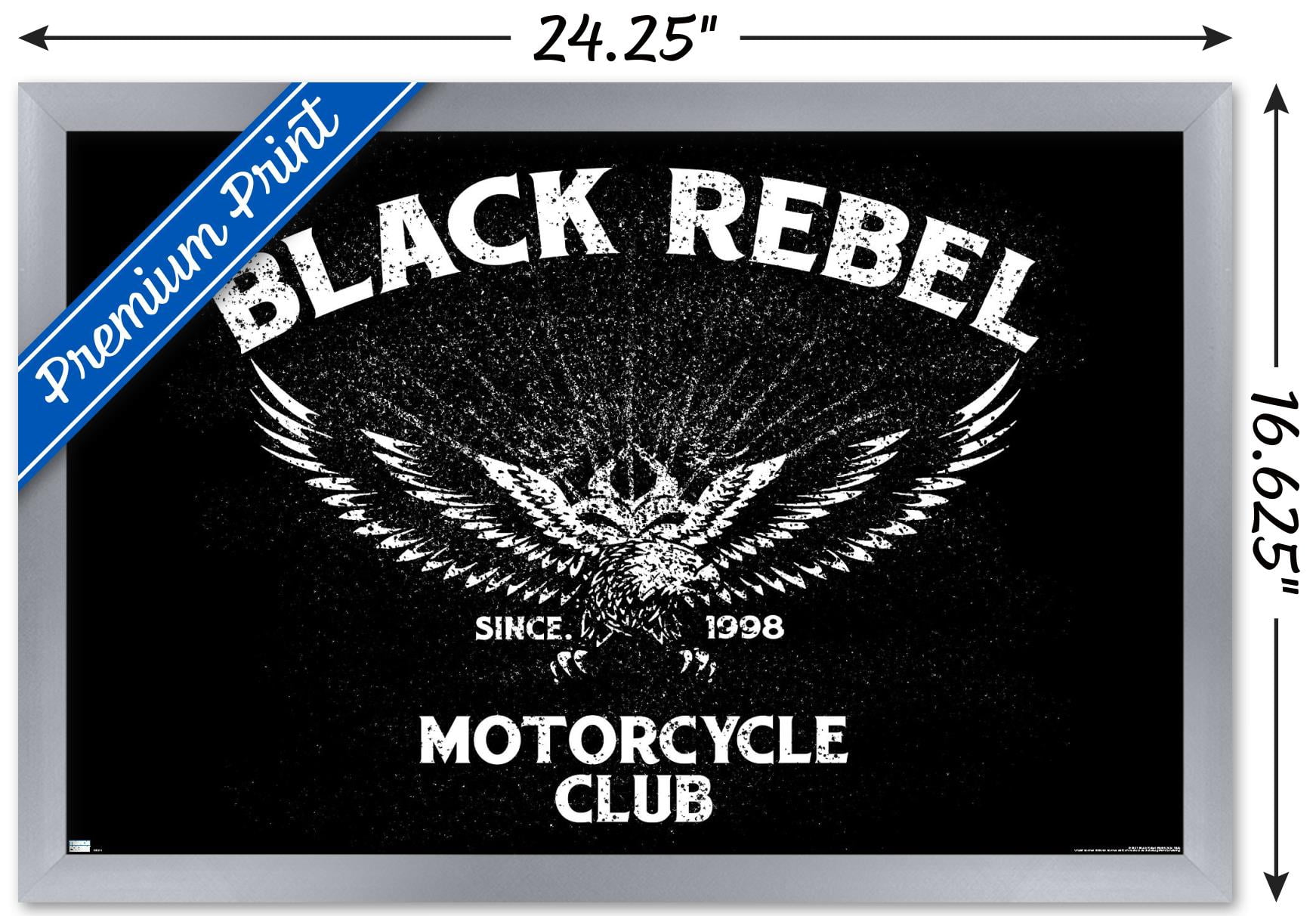 Black Rebel Motorcycle Club - Eagle Wall Poster, 14.725" x 22.375", Framed