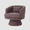 Brown-Pillow&Pocket, variant on CRERIYO 360° Swivel Accent Chair Set of 2, Cloud Velvet Upholstered Barrel Seat with a Pillow, Round Lounge Seating for Living Room, Green