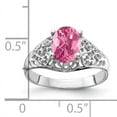 thumbnail image 2 of Primal Gold 14 Karat White Gold 8x6mm Oval Pink Tourmaline Ring, 2 of 4