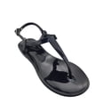 thumbnail image 3 of Womens Sandals Jelly Shoes Thong Flip Flops Flat for Ladies Slides T-Strap Jellies Slippers with Adjustable Strap Buckle Summer Beach Dressy, 42, 3 of 5