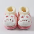 thumbnail image 6 of Gvdentm Baby Boots Girl Baby Booties Cotton Knit Shoes Soft Cozy First Wakers Warm Booties for Toddler Girl Boy(Pink,4.5), 6 of 6