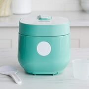 GreenLife 4 Cups Cooked, 2 Cups Uncooked Rice Cooker, Turquoise